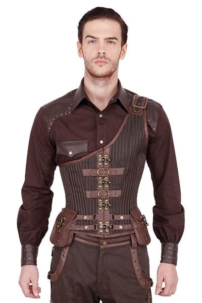 leather corset male|authentic corsets for men.